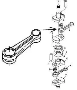 Шатун (CONN ROD ASSY) 813047T01