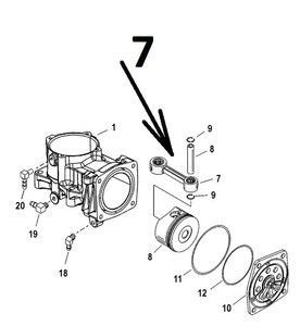 Шатун воздушн.компрессора (CONNECTING ROD ASSEMBLY) 833146T06