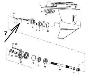 Тяга привода (ROD ACTUATOR) 8M0005743
