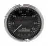 Тахометр 0-7000 об/мин с аварийной сигнал., делитель 1-10, черный циферблат, нержавеющий KY07046