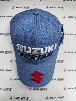 Бейсболка (кепка) Suzuki, синяя 3D вышивка