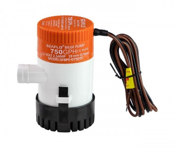 Помпа осушительная 12В 750GPH SeaFlo SFBP1G75001