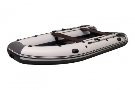 Лодка ПВХ Allaska 390 Drive серо-темносерая