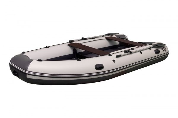 Лодка ПВХ Allaska 390 Drive серо-темносерая