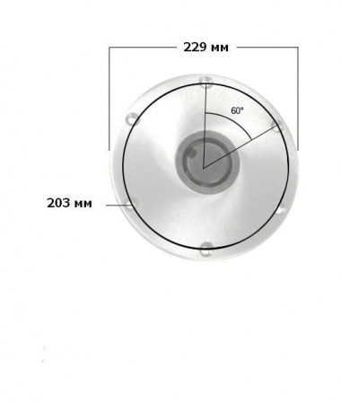 Основание D229 мм/d73 мм, врезное для стоек Plug-in 3300850A1