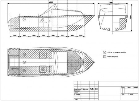 Лодка алюминиевая ТАКТИКА-500 Cruise