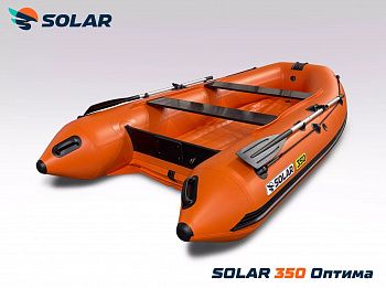 Лодка Solar 350K Оптима оранжевая