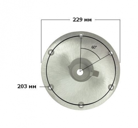 Основание D229 мм врезное для стоек Taper-Lock 3600002A