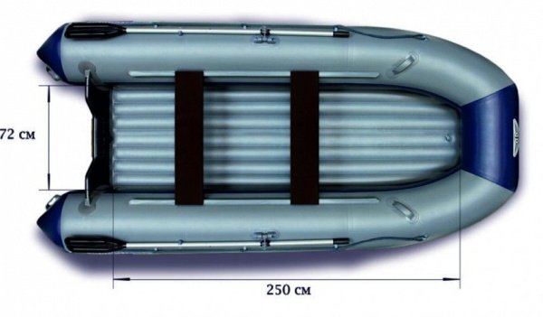 Флагман 350 (Серо-синяя)