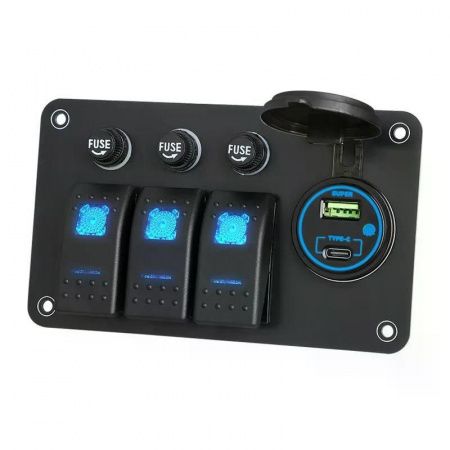 Панель управления на 3 клавиши, USB зарядка