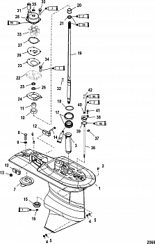 Редуктор (GEAR HOUSING ASSEMBLY (Long) 888845T08	
