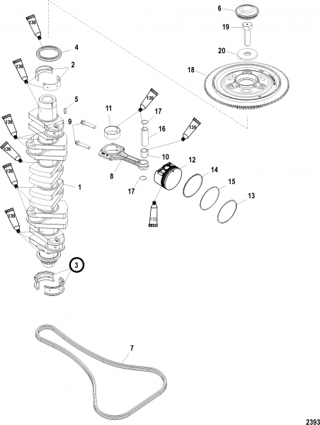 Подшипник (BEARING) 8M0117003