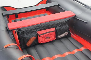 Накладка мягкая на сидение "Badger" + сумка красно/черная 105 см Bag-seat-105