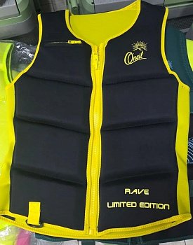Жилет неопреновый ONEIL Rave Limited Edition (черно-жёлтый)