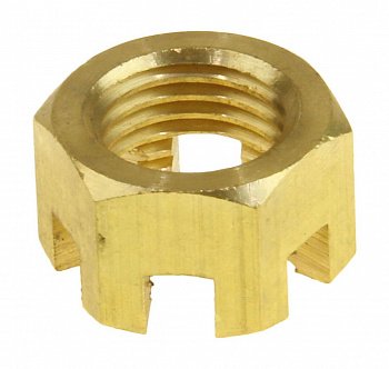 Гайка корончатая на гребной вал Suzuki DT20-30/DF25-30 (19 мм) 09141-14008